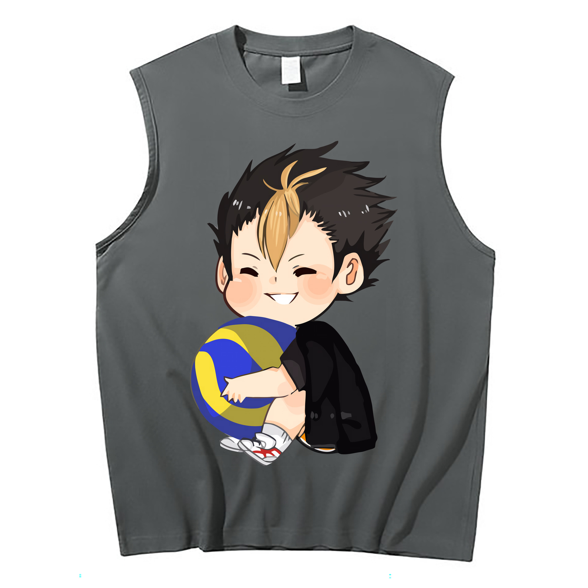 （画像用） ハイキュー!! Haikyu!! コットン100％タンクトップ（フロントプリント）